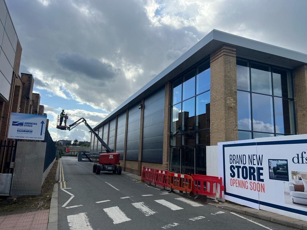 Building during refurbishment